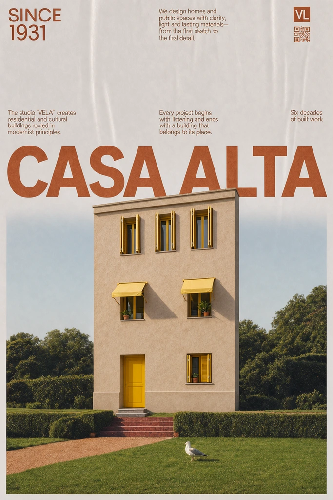 Casa Alta studio poster