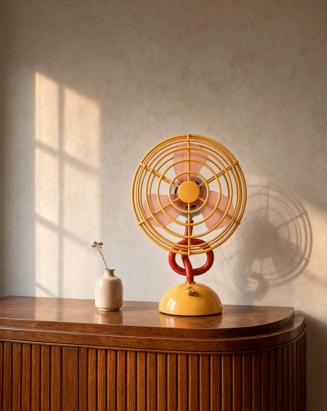 Desk fan color study