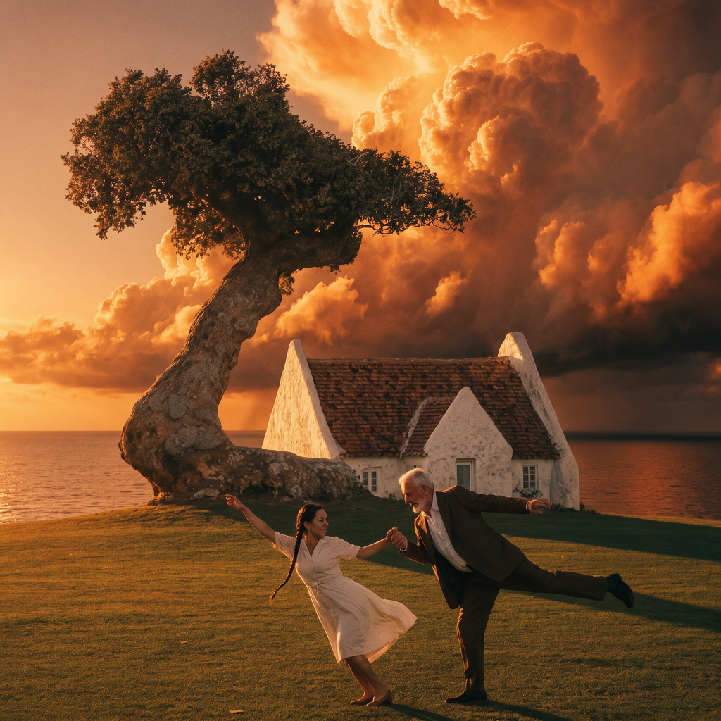 Storm-lit sunset