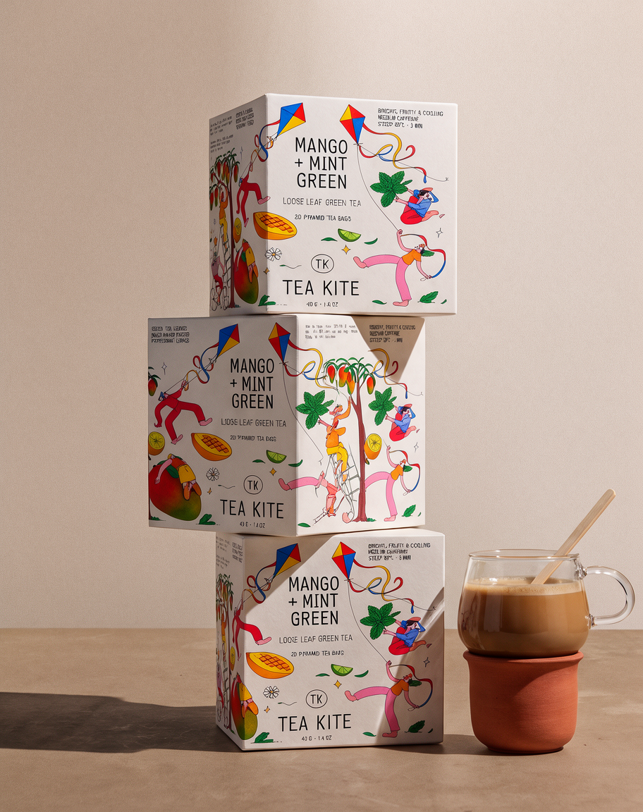 Tea Kite box stack