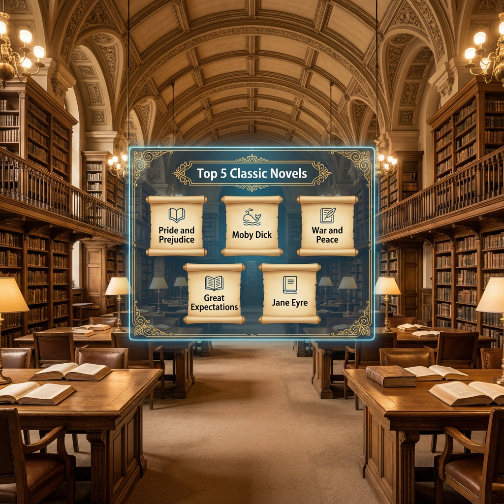 Exhibition display inside an ornate hall