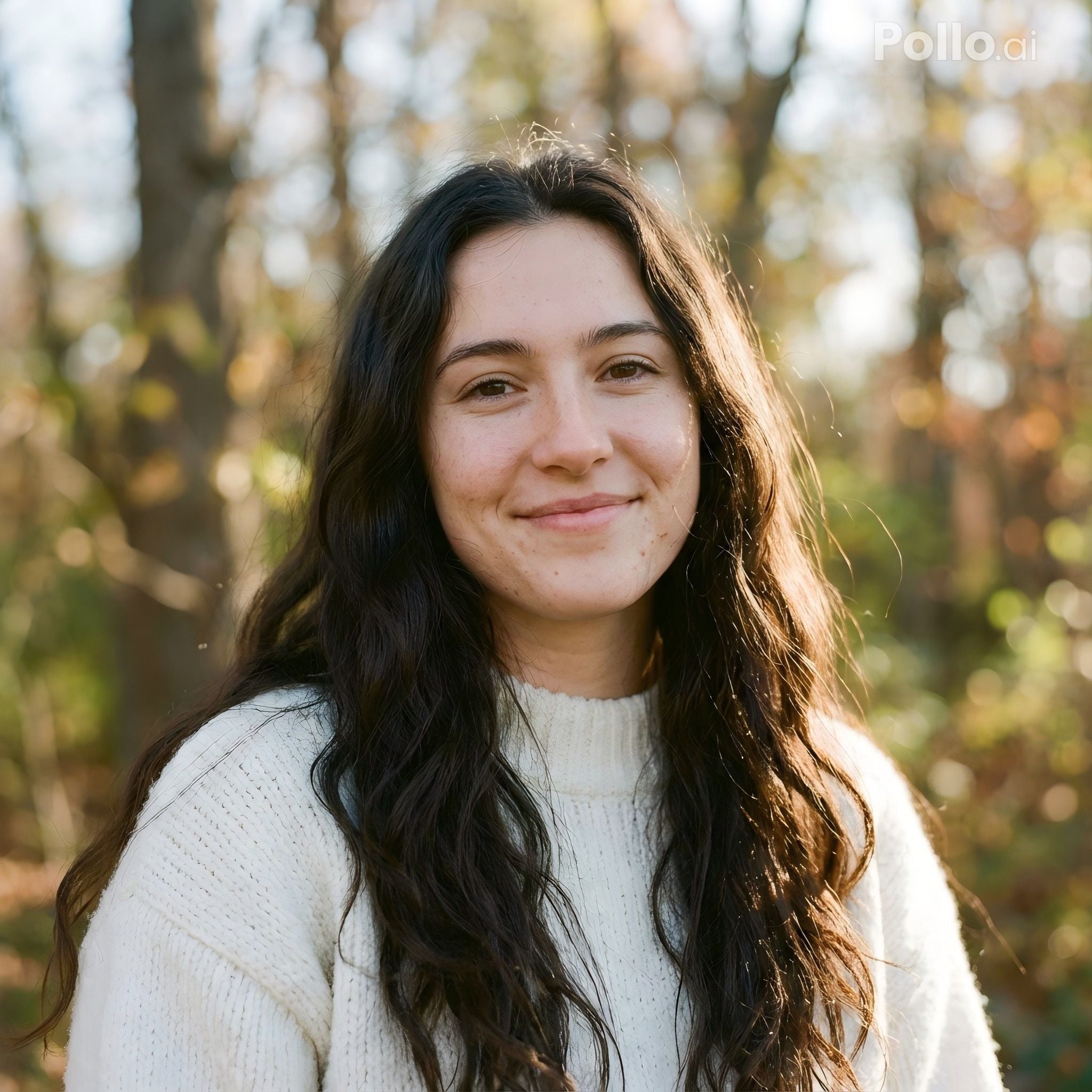 Outdoor portrait in a forest
