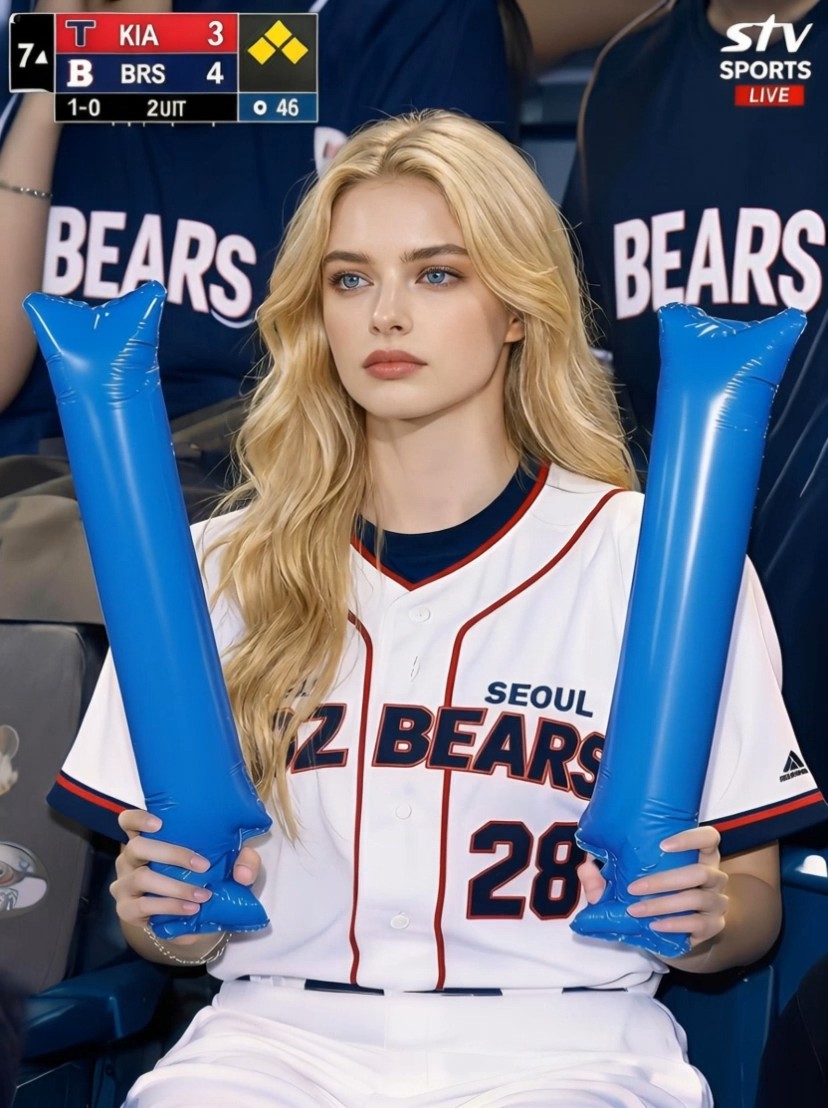 Stadium pretty girl