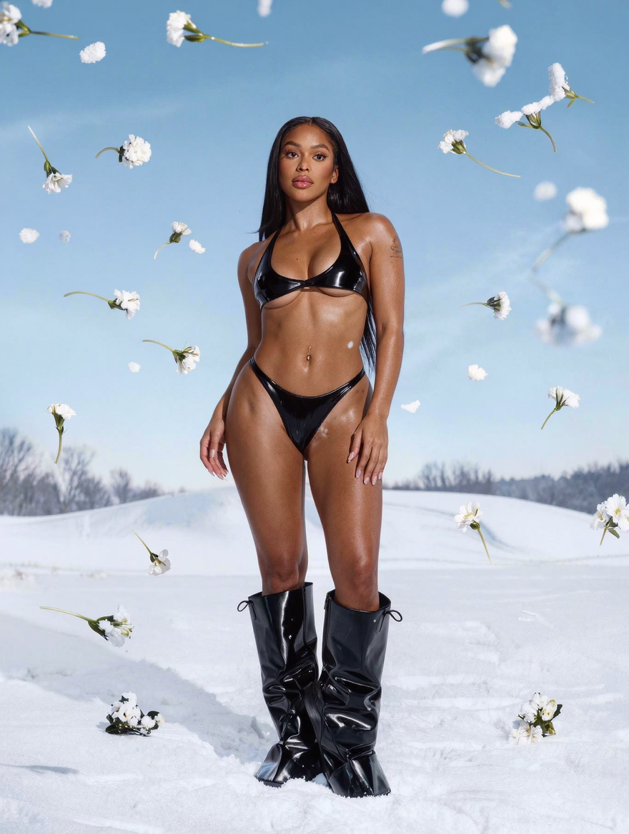 Bikini in the snow output 24