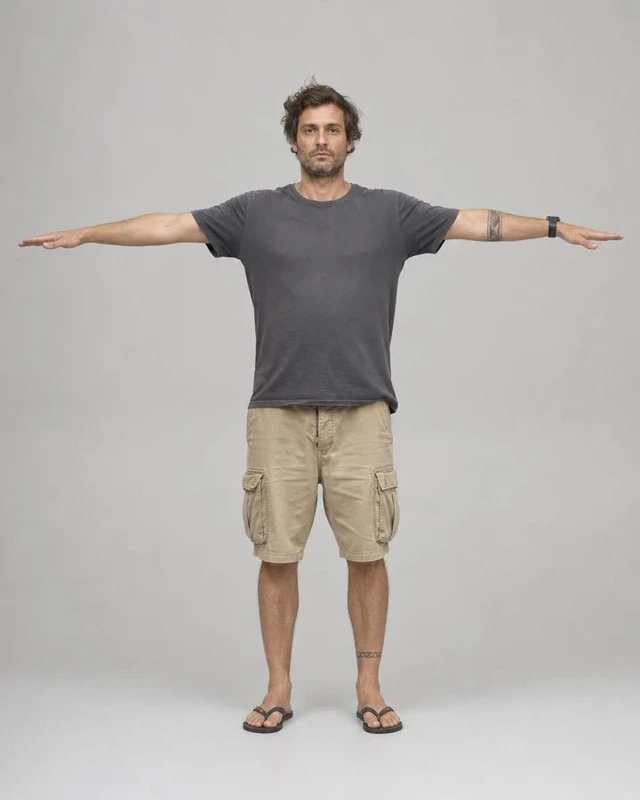 Turn yourself into a T-Pose 3D Model for Mixamo Rigging