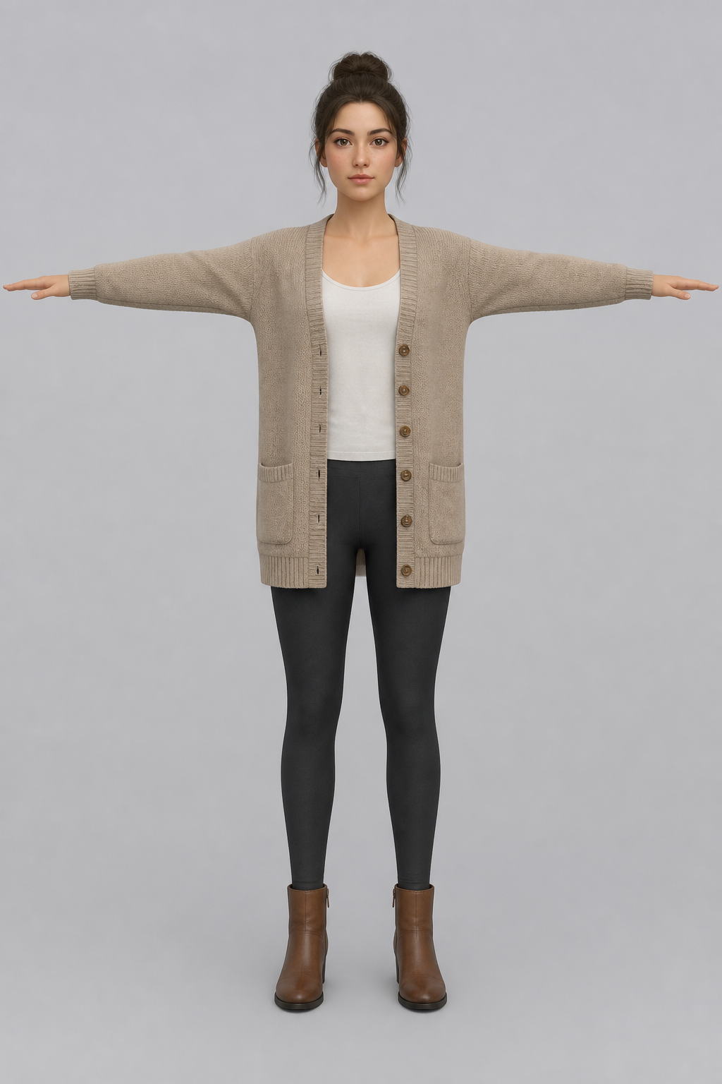 Turn yourself into a T-Pose 3D Model for Mixamo Rigging output 13