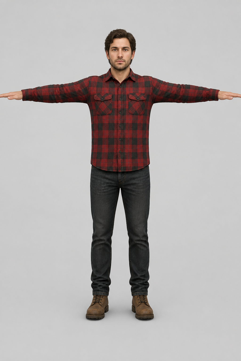 Turn yourself into a T-Pose 3D Model for Mixamo Rigging output 14
