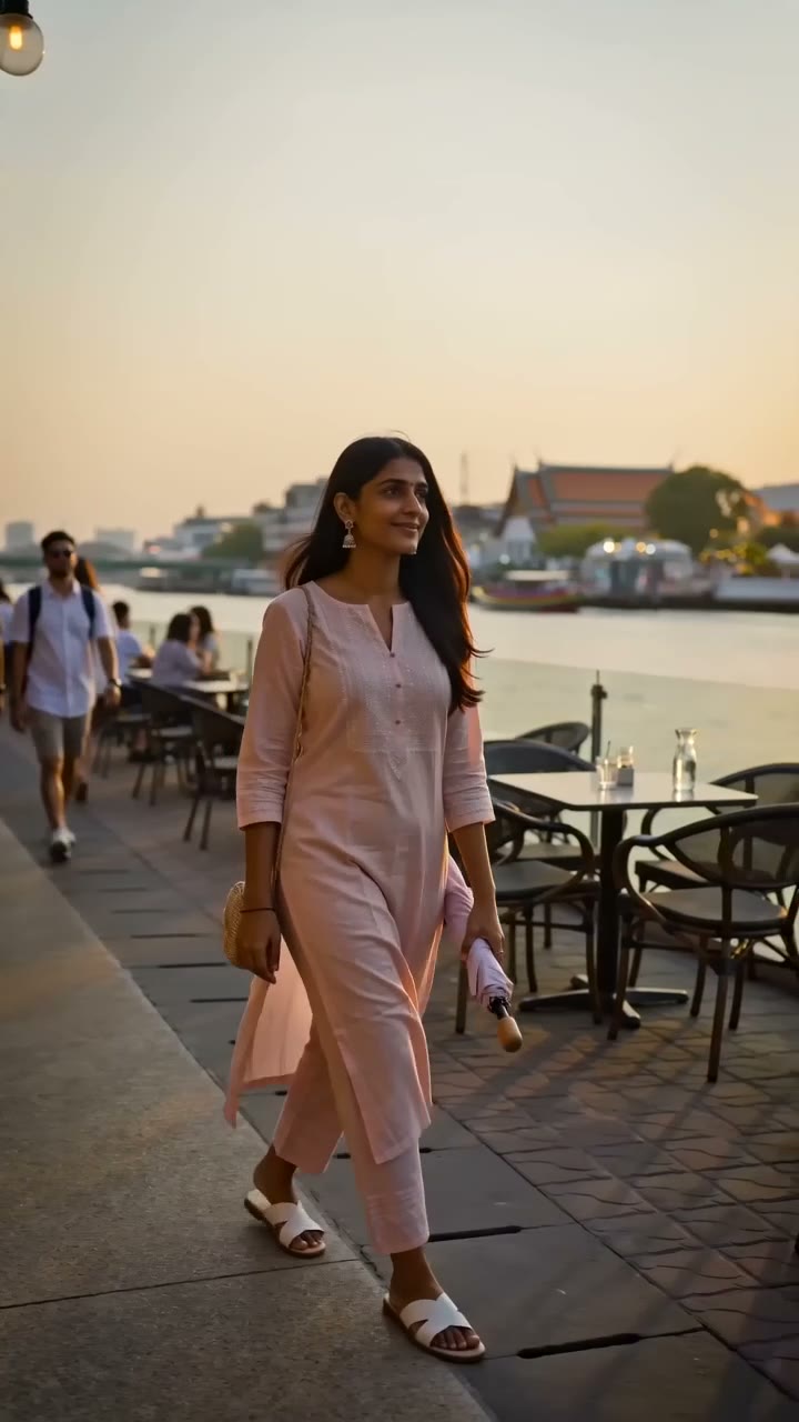 Bangkok Riverside Temple Travel Reel