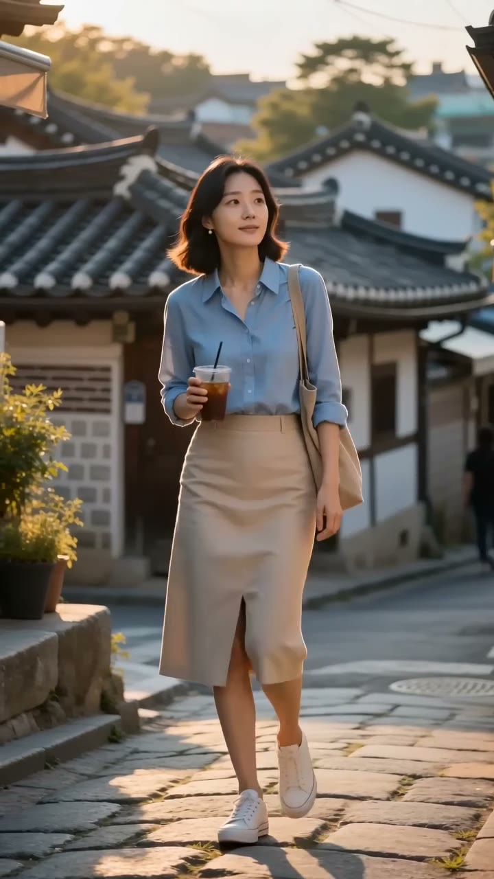 Seoul Bukchon Cafe Street Travel Reel