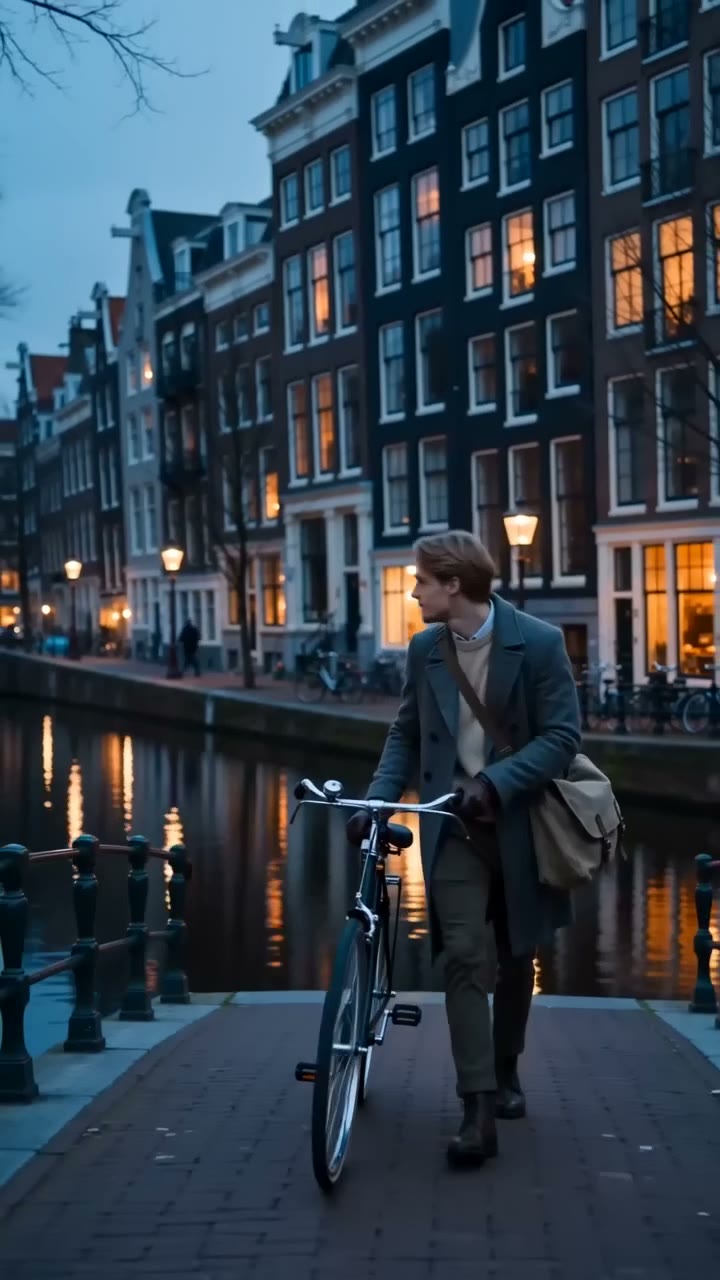City Lights Amsterdam CG City Tour Travel Reel