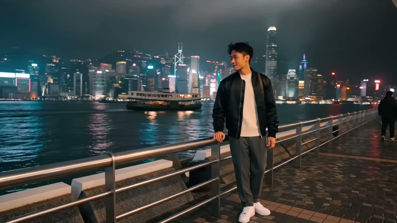 City Lights Hong Kong CG City Tour Travel Reel