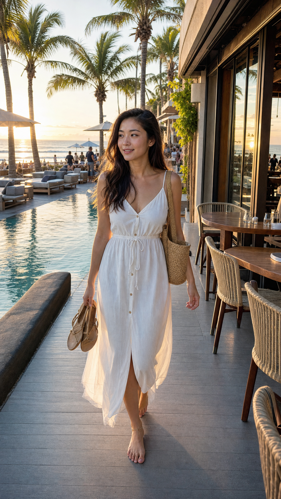 Bali Beach Club Hotel Walkway