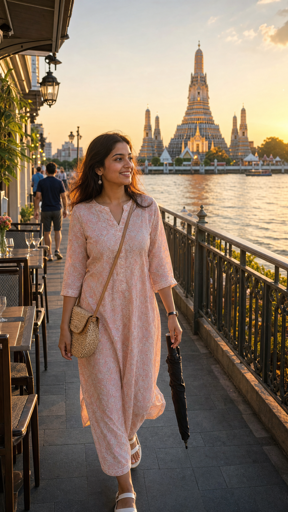 Bangkok Riverside Temple Walk