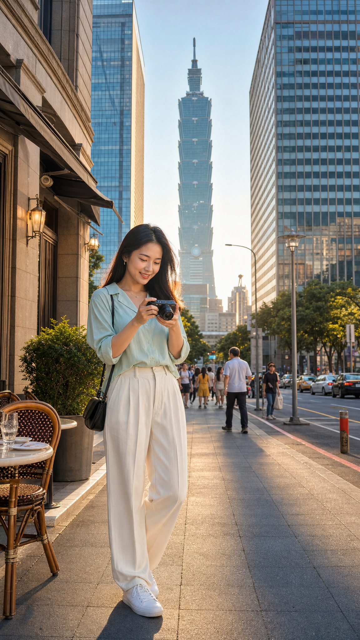 Taipei 101 Golden Hour Street