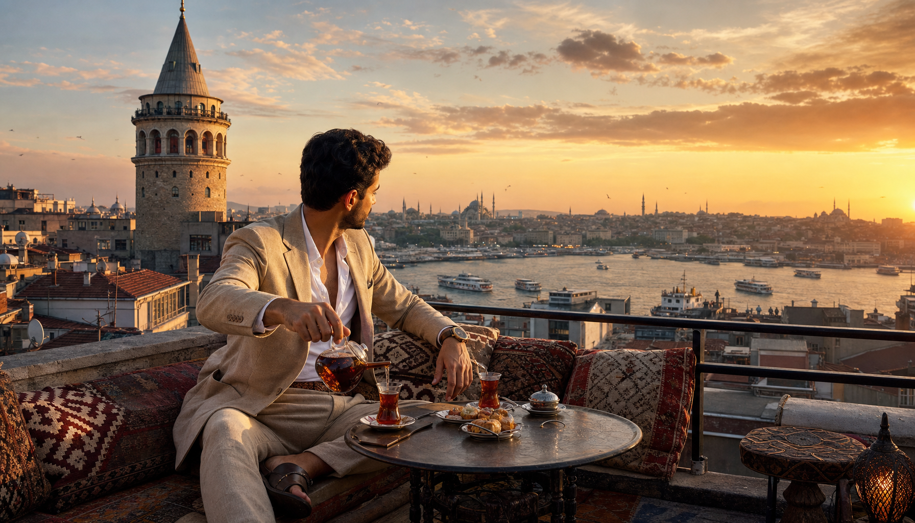 Cinematic Sunset Istanbul CG City Tour Photo