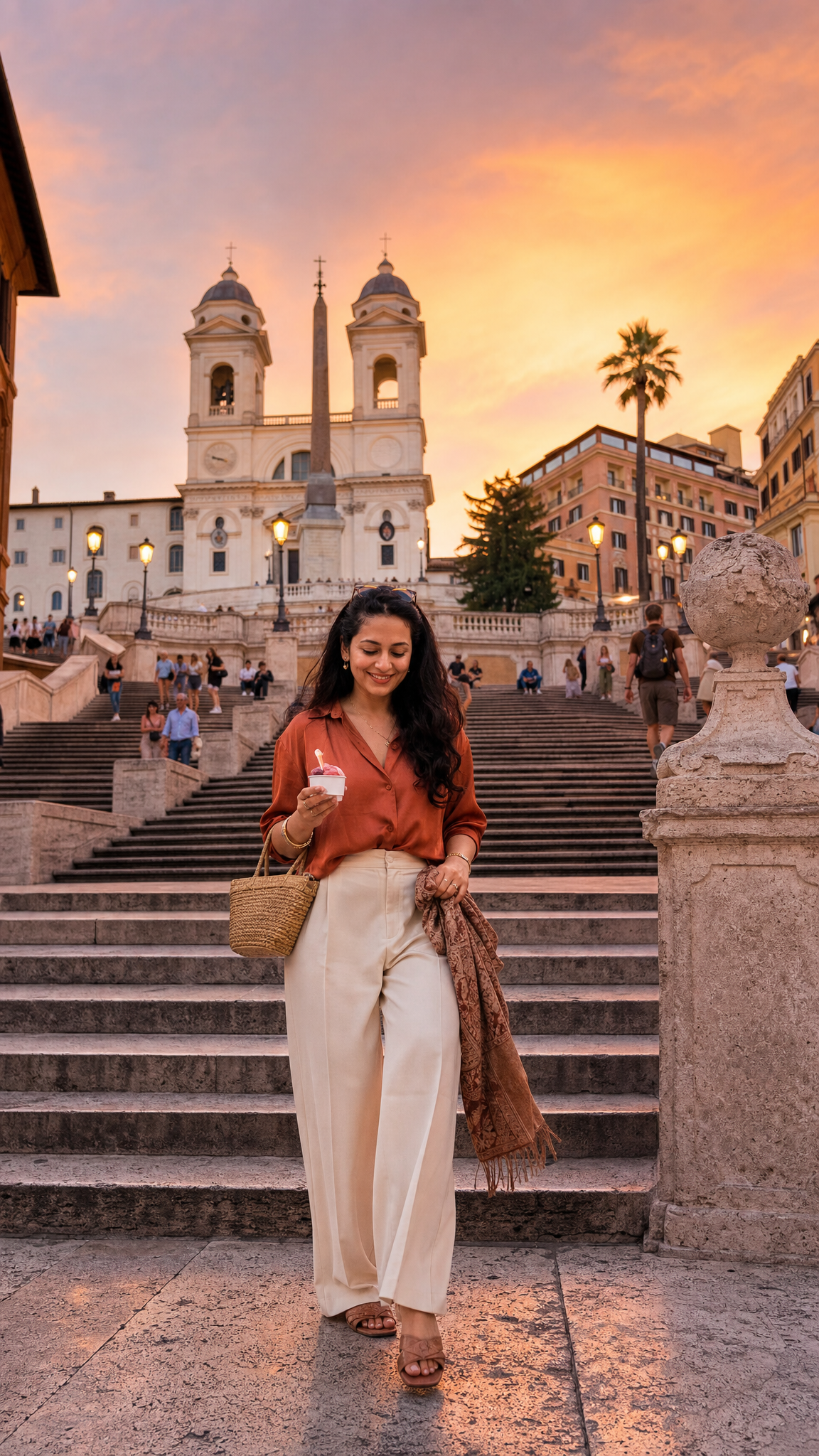 Cinematic Sunset Rome CG City Tour Photo