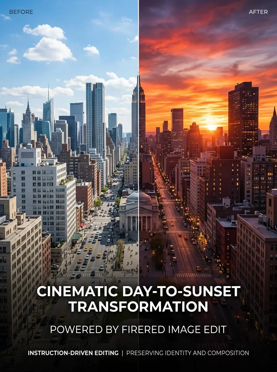 Instruction-Based Scene Transformation with Superior Detail Recovery