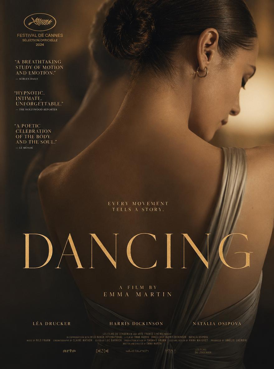 A Woman Captured In An Elegant Dance Pose Is Featured In This Cinematic Poster Set In A Warm Artistic Ambiance
