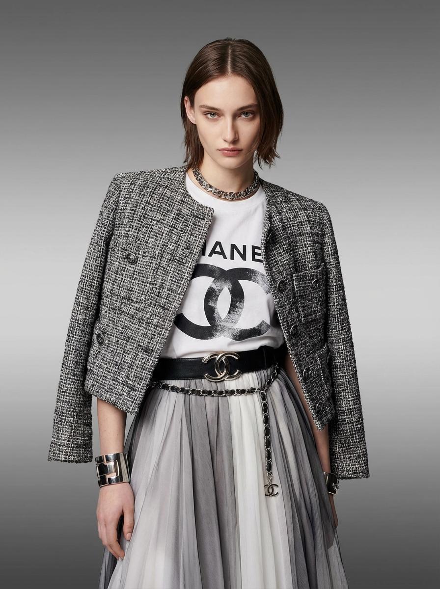 A Woman And A Character In A Police Uniform Pose For A Selfie In A Movie Theater Setting With A Film Playing In The Background before